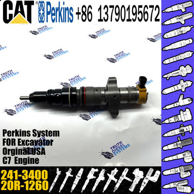 GAMEN Brand New Diesel Fuel Injector 20R-1260 241-3400 For Excavator C7 Engine