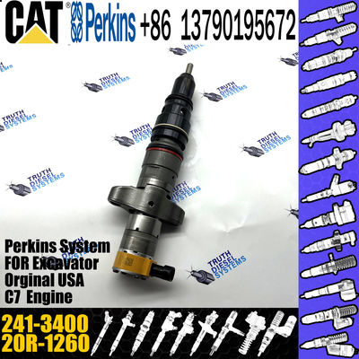GAMEN Brand New Diesel Fuel Injector 20R-1260 241-3400 For Excavator C7 Engine