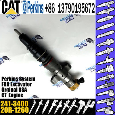 GAMEN Brand New Diesel Fuel Injector 20R-1260 241-3400 For Excavator C7 Engine