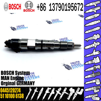 Bosch Common Rail Diesel Fuel Injector 0445120217 0445120274 0445120061 0986435526 for MAN Truck TGA TGX 10.5l CRIN