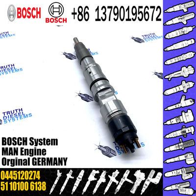 Bosch Common Rail Diesel Fuel Injector 0445120217 0445120274 0445120061 0986435526 for MAN Truck TGA TGX 10.5l CRIN
