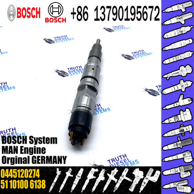 Bosch Common Rail Diesel Fuel Injector 0445120217 0445120274 0445120061 0986435526 for MAN Truck TGA TGX 10.5l CRIN