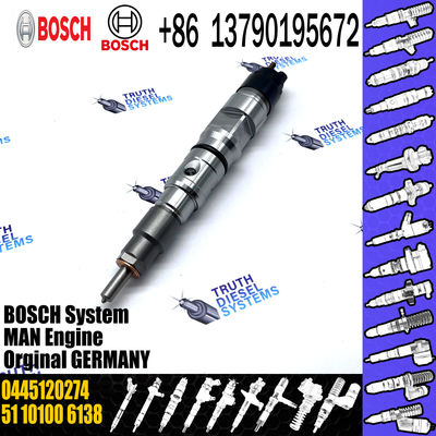 Bosch Common Rail Diesel Fuel Injector 0445120217 0445120274 0445120061 0986435526 for MAN Truck TGA TGX 10.5l CRIN