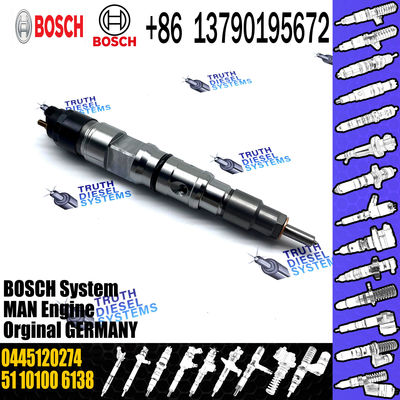 Bosch Common Rail Diesel Fuel Injector 0445120217 0445120274 0445120061 0986435526 for MAN Truck TGA TGX 10.5l CRIN