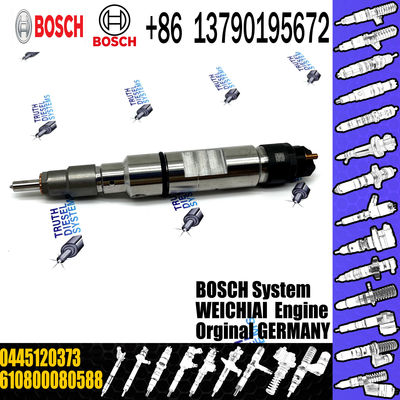High Quality Diesel Common Rail Fuel Injector 0445120373 610800080588 For WEICHAI Engine