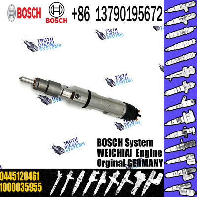 high quality common rail injector 0445120461 1000035955 for WEICHAI POWER diesel fuel injector nozzle 0445120461