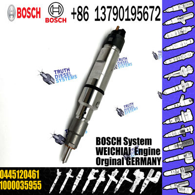 high quality common rail injector 0445120461 1000035955 for WEICHAI POWER diesel fuel injector nozzle 0445120461