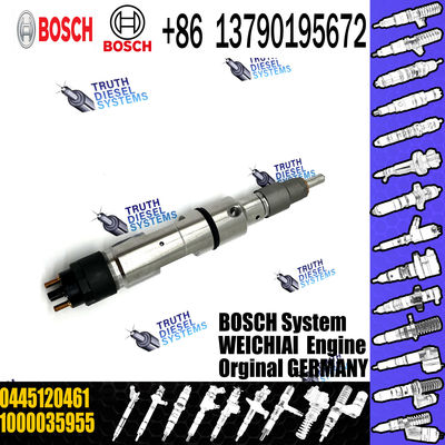 high quality common rail injector 0445120461 1000035955 for WEICHAI POWER diesel fuel injector nozzle 0445120461