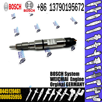 high quality common rail injector 0445120461 1000035955 for WEICHAI POWER diesel fuel injector nozzle 0445120461