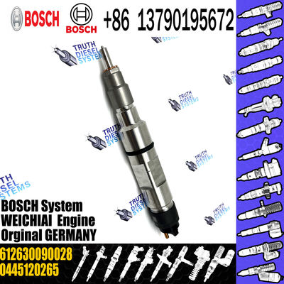 diesel injector nozzle 0445120265 612630090028 for WEICHAI WP12 JAC J4 JAC SEI 3 common rail injector 0445120265