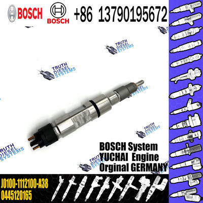 0 445 120 165 Diesel Fuel Injector 0445120165 Common Rail Injector 0445 120 165 For YUICHAI YC6J EU4 J0100-1112100-A38