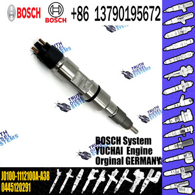 diesel fuel injector 0445120291 J0100-1112100A-A38 good quality injector for YUCHAI common rail injector 0445120291