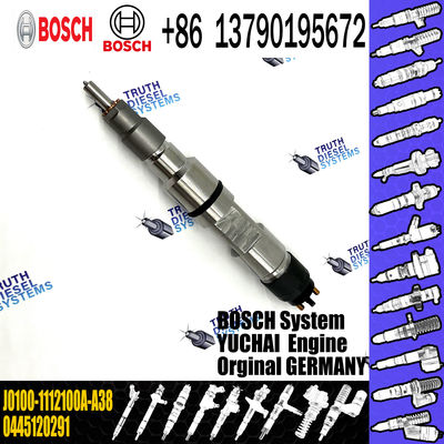 diesel fuel injector 0445120291 J0100-1112100A-A38 good quality injector for YUCHAI common rail injector 0445120291