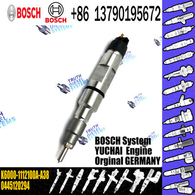 High Quality Diesel Common Rail Fuel Injector 0445120294 K6000-1112100A-A38 For Yuchai