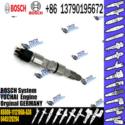 High Quality Diesel Common Rail Fuel Injector 0445120294 K6000-1112100A-A38 For Yuchai