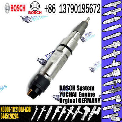 High Quality Diesel Common Rail Fuel Injector 0445120294 K6000-1112100A-A38 For Yuchai