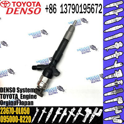 1KD Engine TOYOTA Fuel Injector 23670-0L050 095000-8220 Common Rail Injector