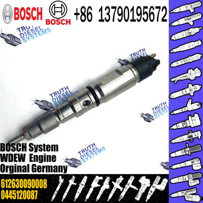 Common Rail Diesel Engine Fuel Injector 0445120087 OEM 612630090008 for WEICHAI WP10