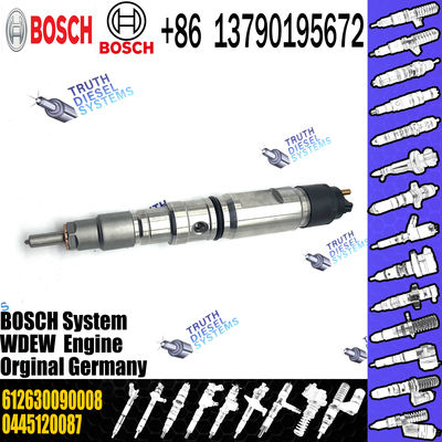 Common Rail Diesel Engine Fuel Injector 0445120087 OEM 612630090008 for WEICHAI WP10