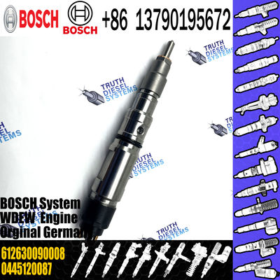 Common Rail Diesel Engine Fuel Injector 0445120087 OEM 612630090008 for WEICHAI WP10