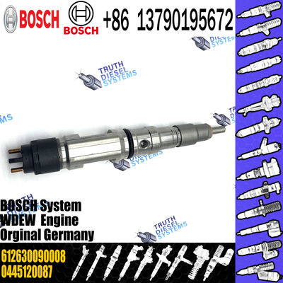 Common Rail Diesel Engine Fuel Injector 0445120087 OEM 612630090008 for WEICHAI WP10
