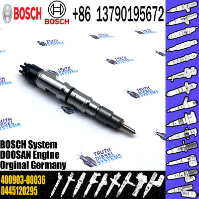 High Quality diesel engine parts DX225LC excavator fuel injector assy 0445120295 400903-00036 for Daewoo Doosan DX340