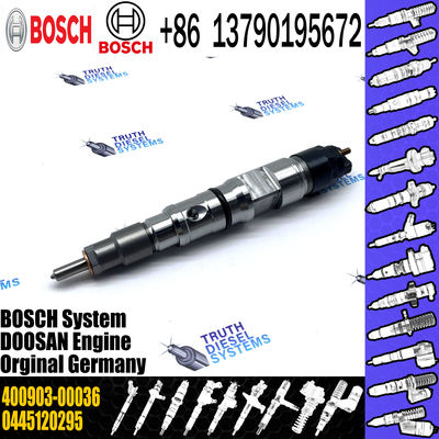 High Quality diesel engine parts DX225LC excavator fuel injector assy 0445120295 400903-00036 for Daewoo Doosan DX340