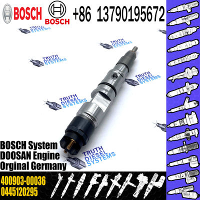 High Quality diesel engine parts DX225LC excavator fuel injector assy 0445120295 400903-00036 for Daewoo Doosan DX340