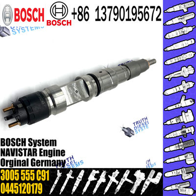 High Quality New Diesel Fuel Injector 0445120179 Common Rail Fuel Injection Nozzle 3005 555 C91 For NAVISTAR
