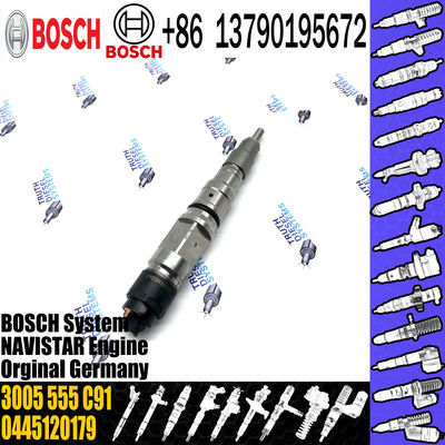 High Quality New Diesel Fuel Injector 0445120179 Common Rail Fuel Injection Nozzle 3005 555 C91 For NAVISTAR