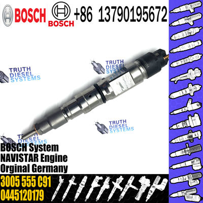 High Quality New Diesel Fuel Injector 0445120179 Common Rail Fuel Injection Nozzle 3005 555 C91 For NAVISTAR