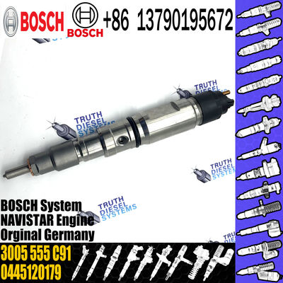 High Quality New Diesel Fuel Injector 0445120179 Common Rail Fuel Injection Nozzle 3005 555 C91 For NAVISTAR