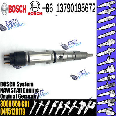 High Quality New Diesel Fuel Injector 0445120179 Common Rail Fuel Injection Nozzle 3005 555 C91 For NAVISTAR