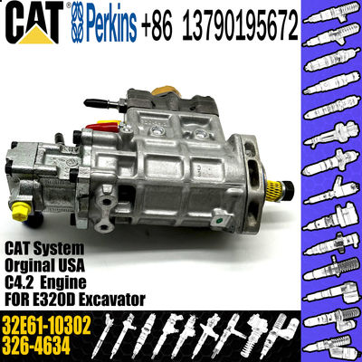 CAT Fuel Pump, CAT 312D C4.2 Fuel Injection Pump 3264634 326-4634 Diesel Pump 32E61-10302
