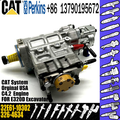 CAT Fuel Pump, CAT 312D C4.2 Fuel Injection Pump 3264634 326-4634 Diesel Pump 32E61-10302