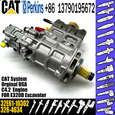 CAT Fuel Pump, CAT 312D C4.2 Fuel Injection Pump 3264634 326-4634 Diesel Pump 32E61-10302