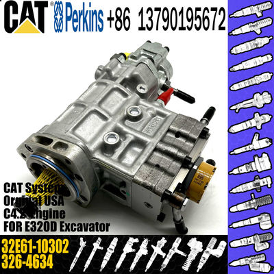 CAT Fuel Pump, CAT 312D C4.2 Fuel Injection Pump 3264634 326-4634 Diesel Pump 32E61-10302