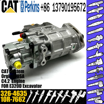6 Cylinder Diesel Engine Fuel Pump 326-4635 For Caterpillar 320D Excavator