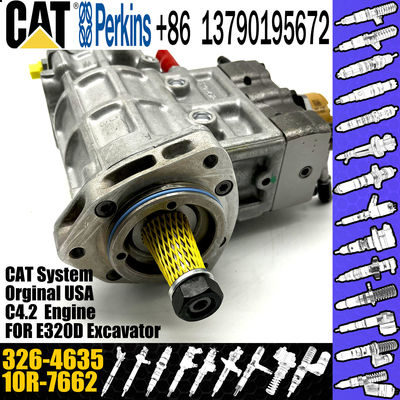 6 Cylinder Diesel Engine Fuel Pump 326-4635 For Caterpillar 320D Excavator