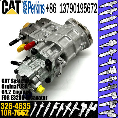 6 Cylinder Diesel Engine Fuel Pump 326-4635 For Caterpillar 320D Excavator