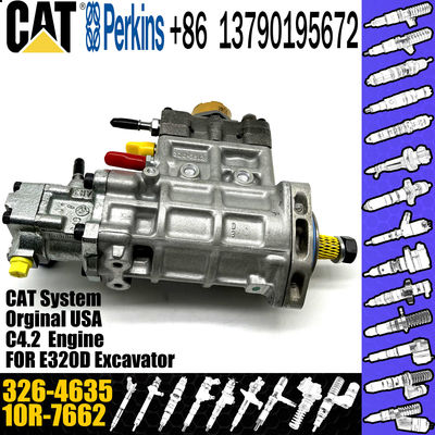 6 Cylinder Diesel Engine Fuel Pump 326-4635 For Caterpillar 320D Excavator