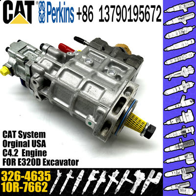 6 Cylinder Diesel Engine Fuel Pump 326-4635 For Caterpillar 320D Excavator