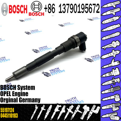 Fuel Injection Common Rail Fuel Injector 0445110183 FOR Bosch OPEL FIAT VAUXHALL 0986435102 55197124 55197875 9S51-9F593