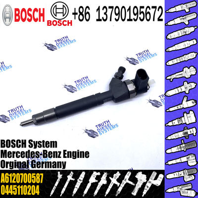 High Quality Common Rail Fuel Injector 0445110204 A6120700587 0 445 110 204 Injector Brand New
