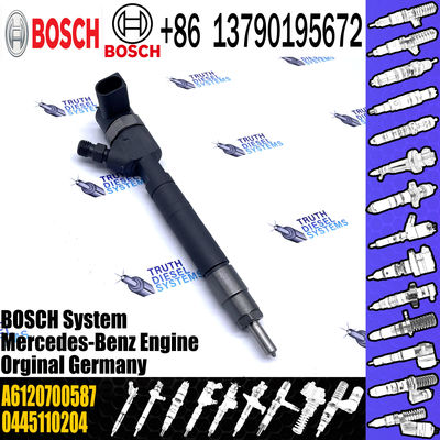 High Quality Common Rail Fuel Injector 0445110204 A6120700587 0 445 110 204 Injector Brand New