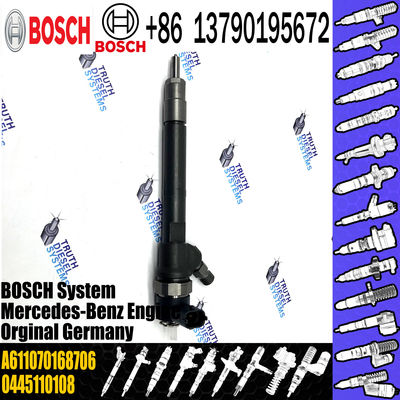 0445110189 6110701687 A611070168706 Diesel Engine Common Rail Assembly Fuel Injectors
