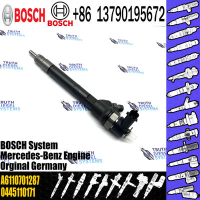 High Performance Fuel Injector Assembly 0445110106 Diesel Engine Fuel Injector A6110701287 For Mercedes Benz