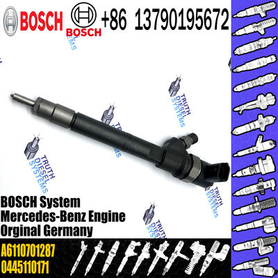 High Performance Fuel Injector Assembly 0445110106 Diesel Engine Fuel Injector A6110701287 For Mercedes Benz
