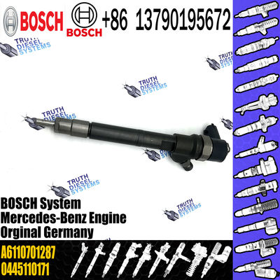 High Performance Fuel Injector Assembly 0445110106 Diesel Engine Fuel Injector A6110701287 For Mercedes Benz