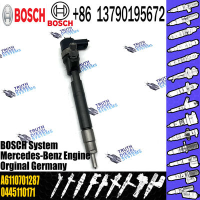High Performance Fuel Injector Assembly 0445110106 Diesel Engine Fuel Injector A6110701287 For Mercedes Benz